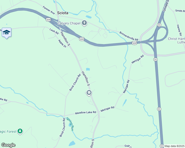 map of restaurants, bars, coffee shops, grocery stores, and more near in Sciota