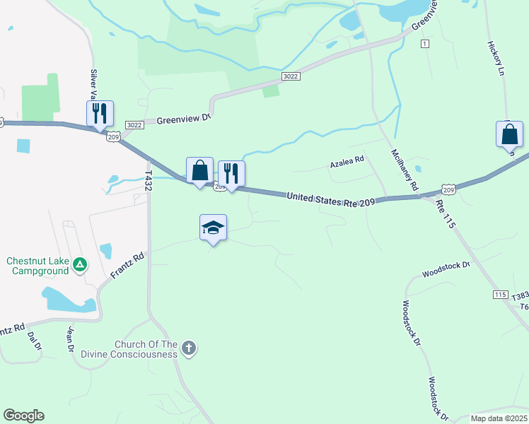 map of restaurants, bars, coffee shops, grocery stores, and more near 321 Village Edge Drive in Effort