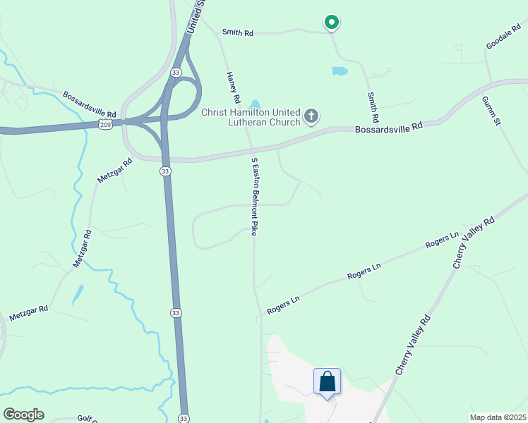map of restaurants, bars, coffee shops, grocery stores, and more near 394 South Easton Belmont Pike in Saylorsburg