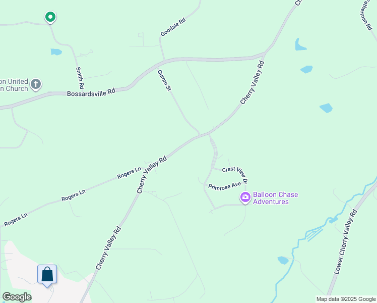 map of restaurants, bars, coffee shops, grocery stores, and more near 5722 Cherry Valley Rd in Stroudsburg