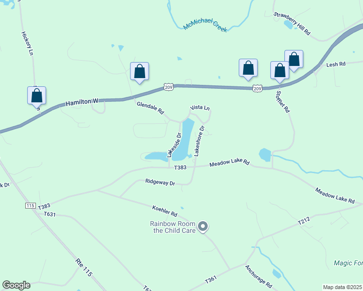 map of restaurants, bars, coffee shops, grocery stores, and more near in Effort