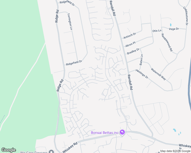 map of restaurants, bars, coffee shops, grocery stores, and more near 184 Ventry Court in Ridge