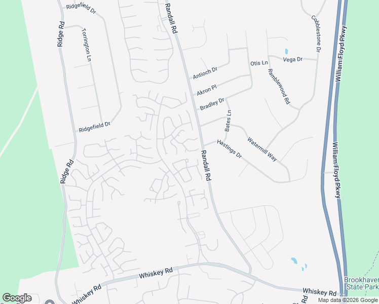 map of restaurants, bars, coffee shops, grocery stores, and more near 45 Trent Court in Ridge