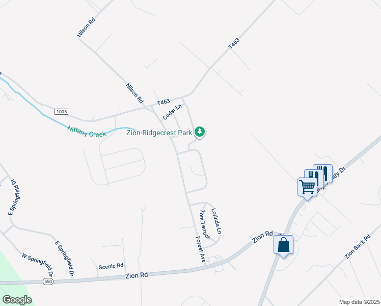map of restaurants, bars, coffee shops, grocery stores, and more near 1229 Blue Spruce Drive in Bellefonte
