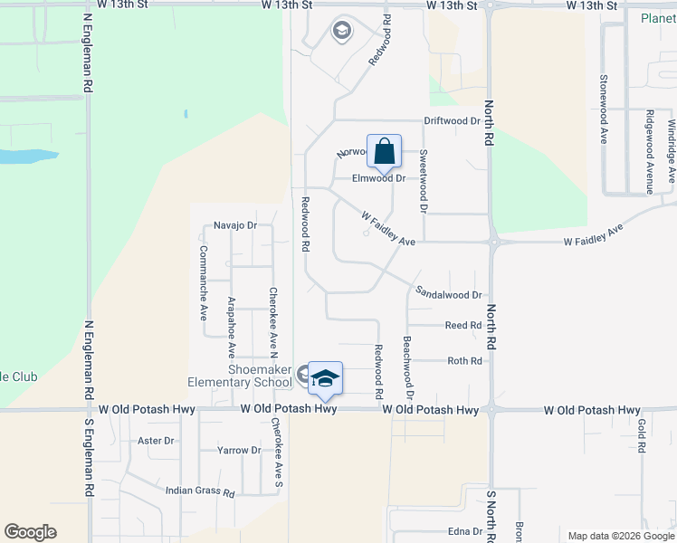 map of restaurants, bars, coffee shops, grocery stores, and more near 4148 Fleetwood Road in Grand Island