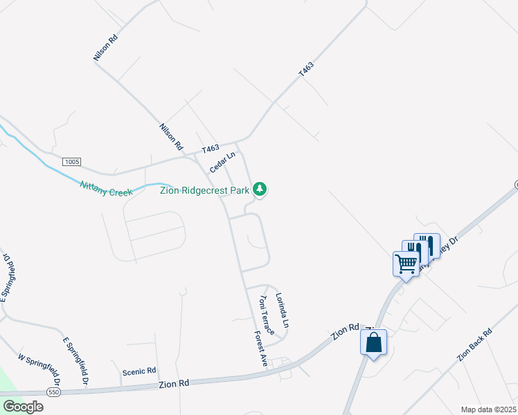 map of restaurants, bars, coffee shops, grocery stores, and more near 1218 Blue Spruce Drive in Bellefonte