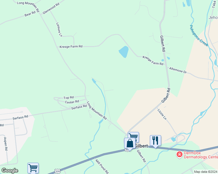 map of restaurants, bars, coffee shops, grocery stores, and more near 607 Gretchen Road in Effort