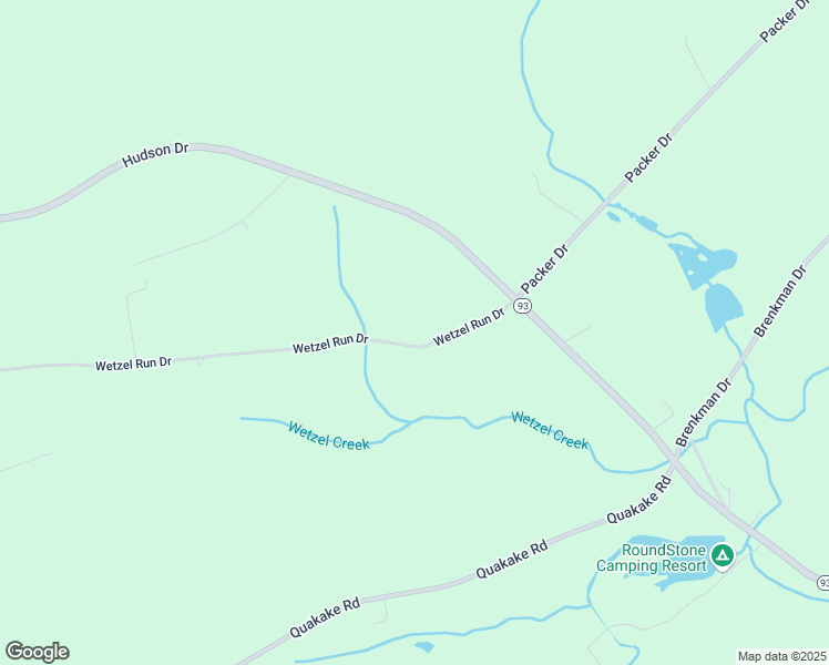 map of restaurants, bars, coffee shops, grocery stores, and more near 2984 Wetzel Run Drive in Weatherly