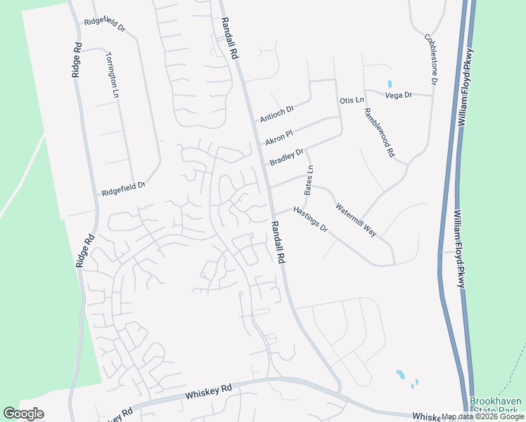 map of restaurants, bars, coffee shops, grocery stores, and more near 2 Dynasty Drive in Ridge