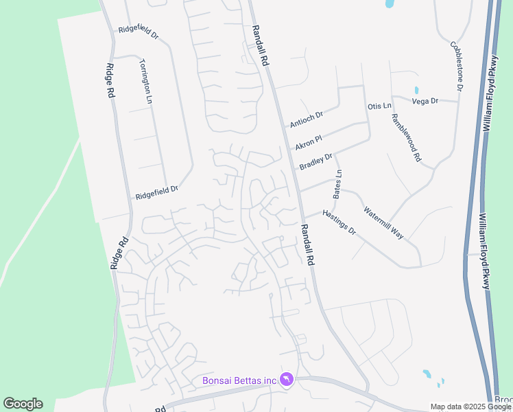 map of restaurants, bars, coffee shops, grocery stores, and more near 149 Eastbourne Court in Ridge
