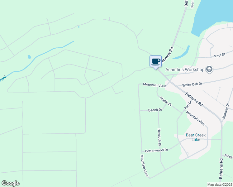 map of restaurants, bars, coffee shops, grocery stores, and more near 101-115 Satin Way in Jim Thorpe