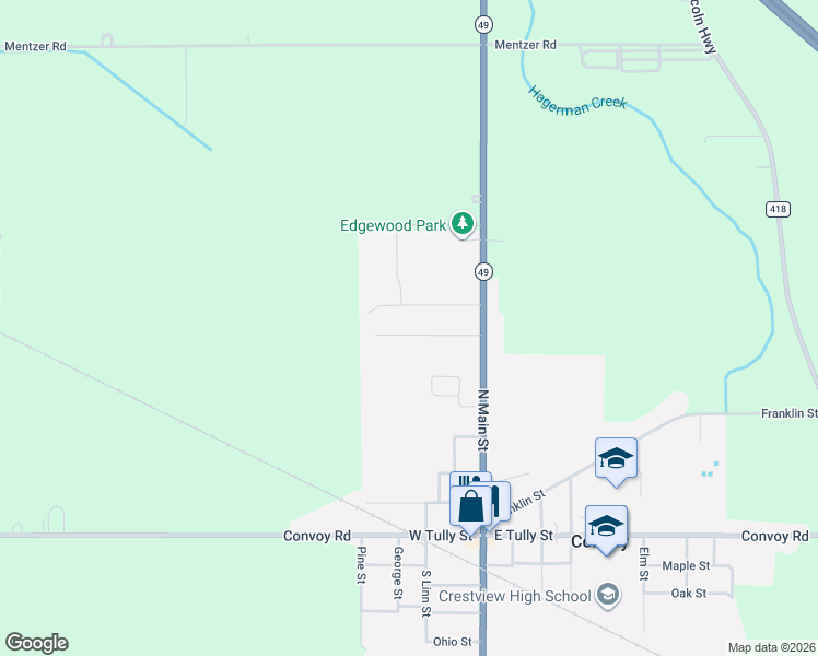 map of restaurants, bars, coffee shops, grocery stores, and more near 140 Dealey Drive in Convoy