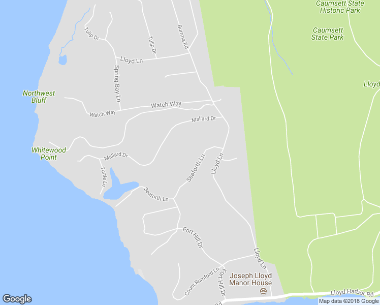 map of restaurants, bars, coffee shops, grocery stores, and more near 6 Seaforth Lane in Lloyd Harbor