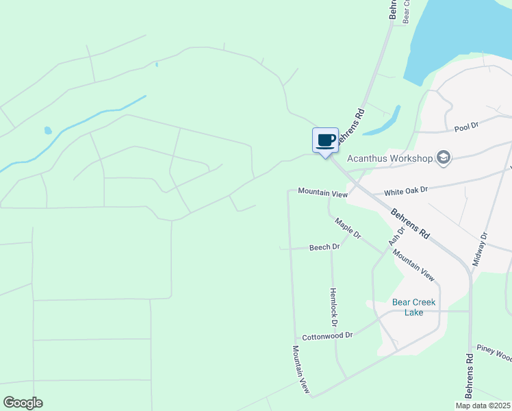 map of restaurants, bars, coffee shops, grocery stores, and more near 115 Satin Way in Jim Thorpe
