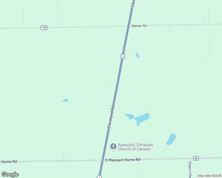 map of restaurants, bars, coffee shops, grocery stores, and more near 10268 Cleveland Road in Creston