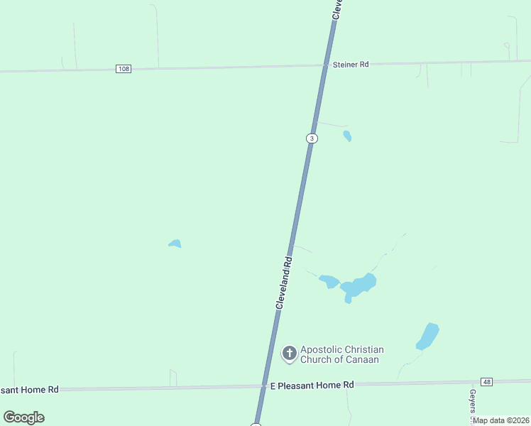 map of restaurants, bars, coffee shops, grocery stores, and more near 10270 Cleveland Road in Creston
