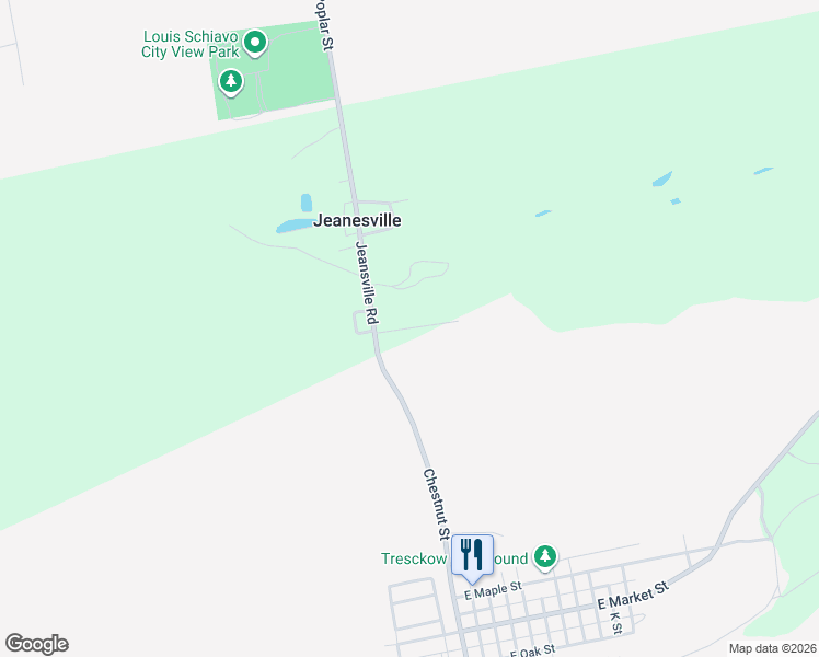 map of restaurants, bars, coffee shops, grocery stores, and more near 19 North Church Street in Luzerne County