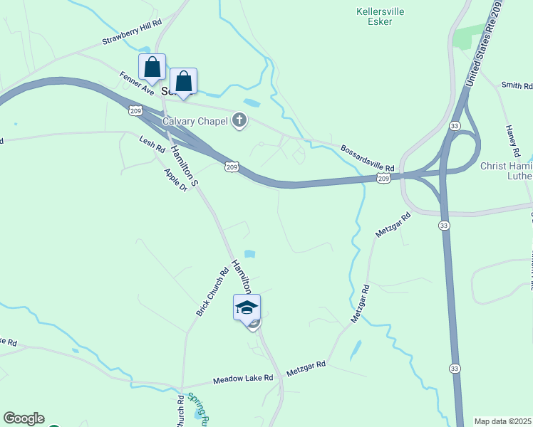 map of restaurants, bars, coffee shops, grocery stores, and more near 182 Village Lane in Sciota