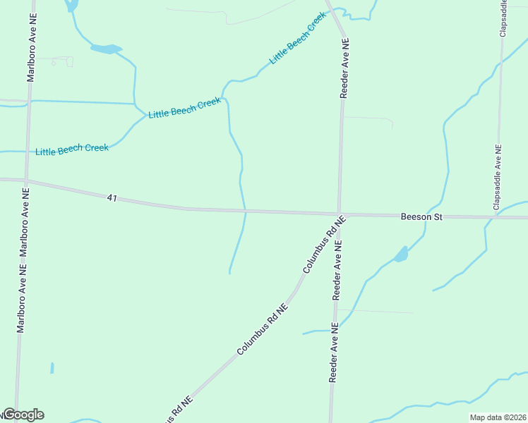 map of restaurants, bars, coffee shops, grocery stores, and more near 10371 Beeson Street in Alliance