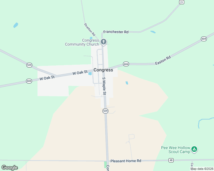 map of restaurants, bars, coffee shops, grocery stores, and more near 116 South Maple Street in West Salem