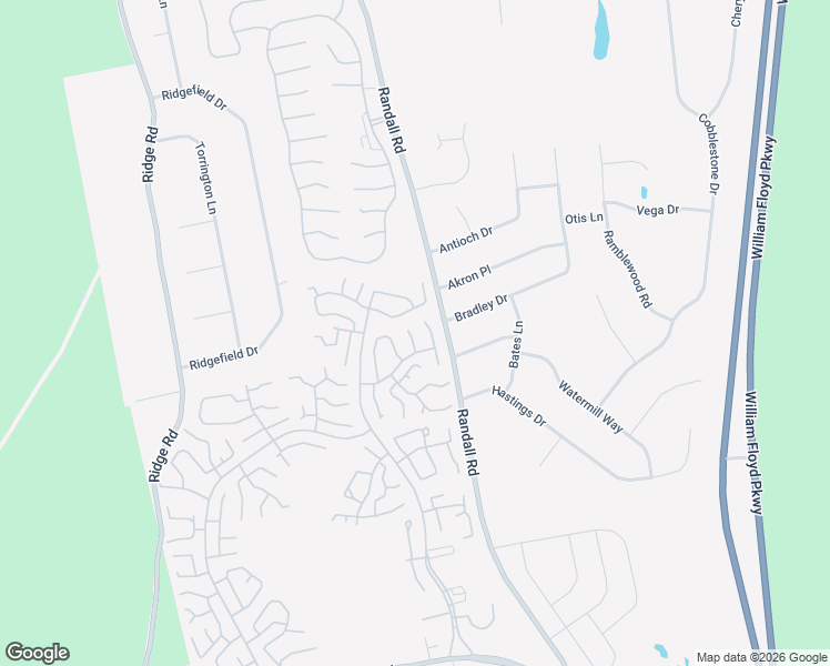map of restaurants, bars, coffee shops, grocery stores, and more near 137 Eastbourne Court in Ridge