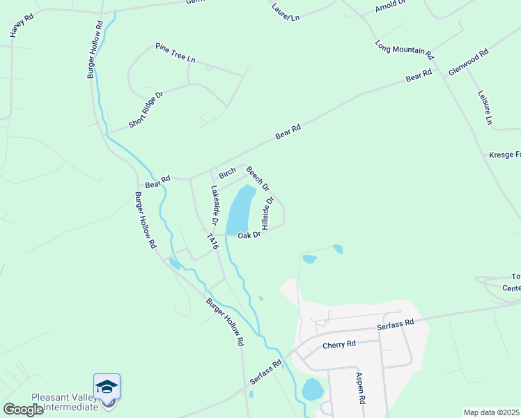 map of restaurants, bars, coffee shops, grocery stores, and more near 1217 Hillside Drive in Kunkletown