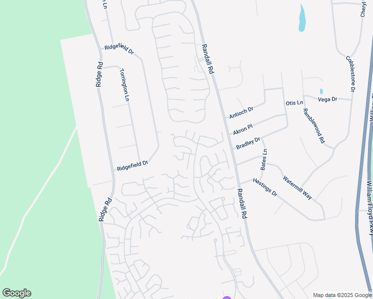 map of restaurants, bars, coffee shops, grocery stores, and more near 429 Falmouth Court in Ridge