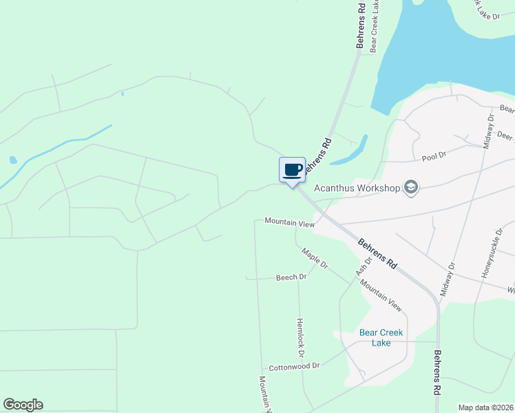 map of restaurants, bars, coffee shops, grocery stores, and more near 305 Mountain View in Jim Thorpe