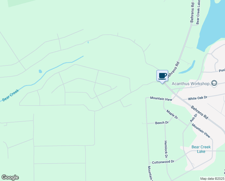 map of restaurants, bars, coffee shops, grocery stores, and more near 54 Bearview Drive in Jim Thorpe
