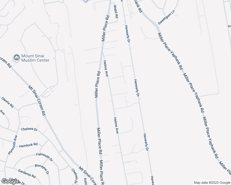 map of restaurants, bars, coffee shops, grocery stores, and more near 85 Helme Avenue in Miller Place