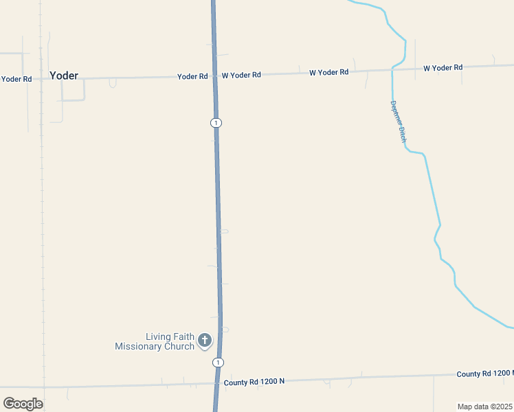 map of restaurants, bars, coffee shops, grocery stores, and more near in Yoder