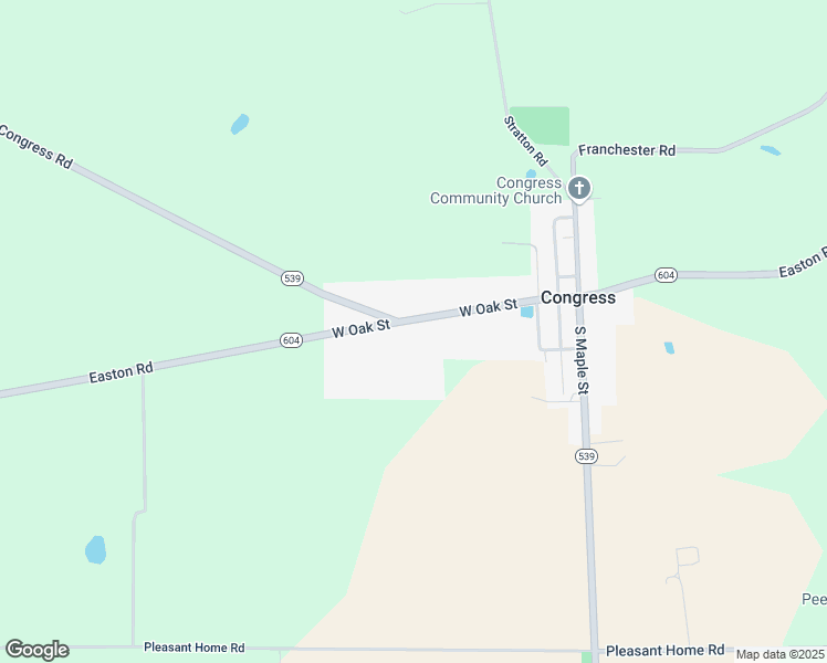 map of restaurants, bars, coffee shops, grocery stores, and more near 132 West Oak Street in Congress