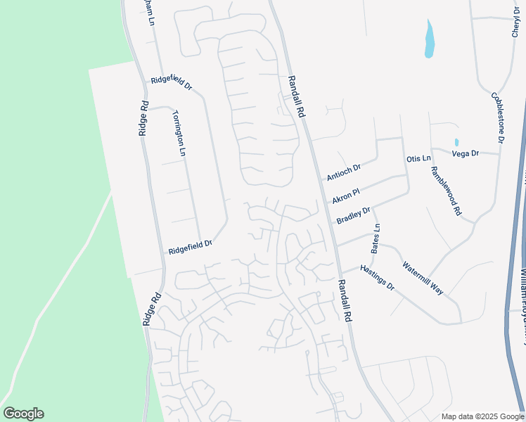 map of restaurants, bars, coffee shops, grocery stores, and more near 429 Falmouth Court in Ridge