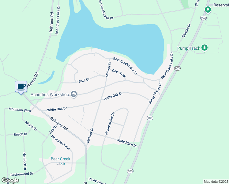 map of restaurants, bars, coffee shops, grocery stores, and more near 111 White Oak Dr in Jim Thorpe