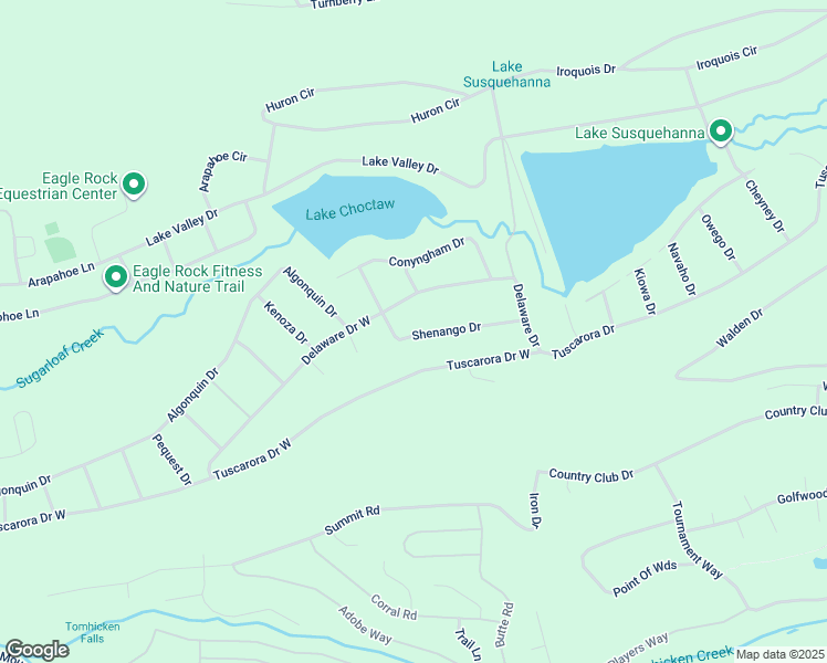 map of restaurants, bars, coffee shops, grocery stores, and more near 12 Shenango Drive in Schuylkill County