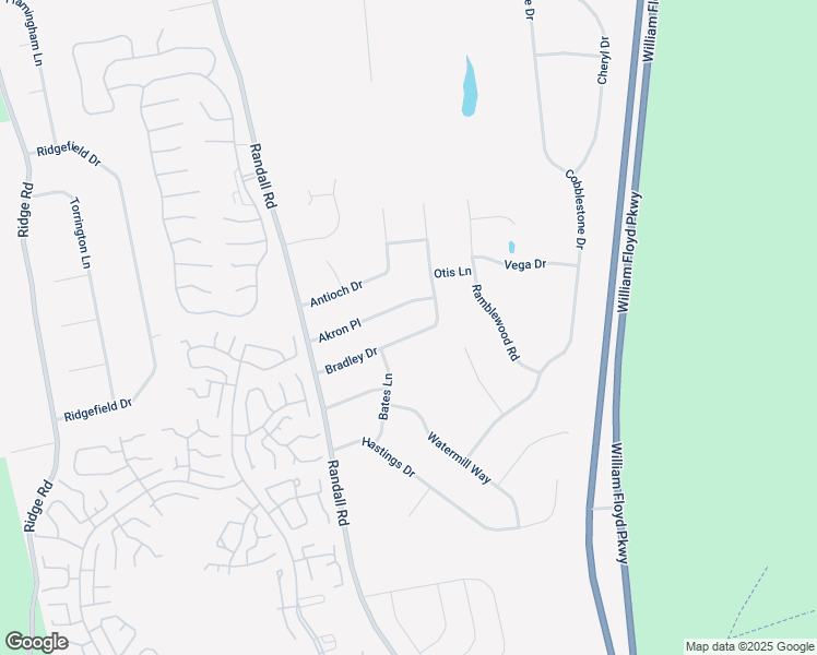 map of restaurants, bars, coffee shops, grocery stores, and more near 23 Bradley Drive in Shoreham