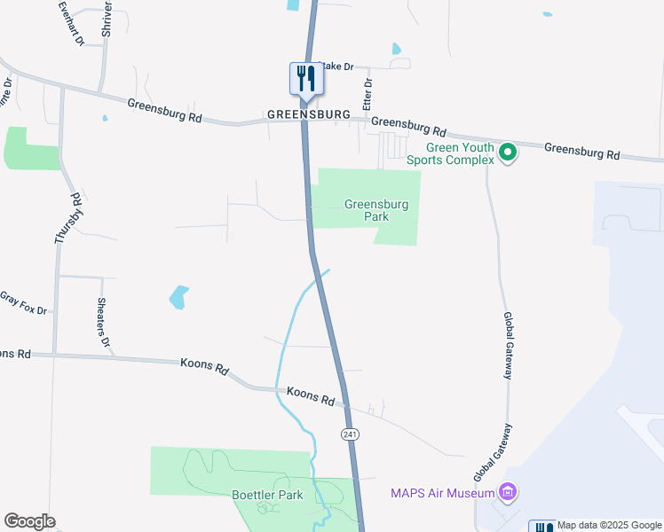 map of restaurants, bars, coffee shops, grocery stores, and more near 4963 Massillon Road in North Canton