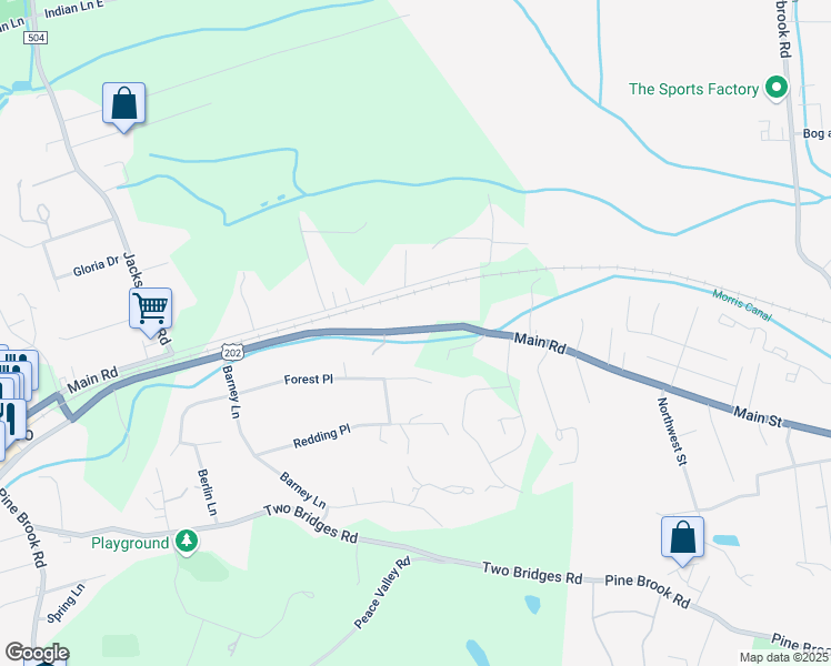 map of restaurants, bars, coffee shops, grocery stores, and more near 817 U.S. 202 in Montville