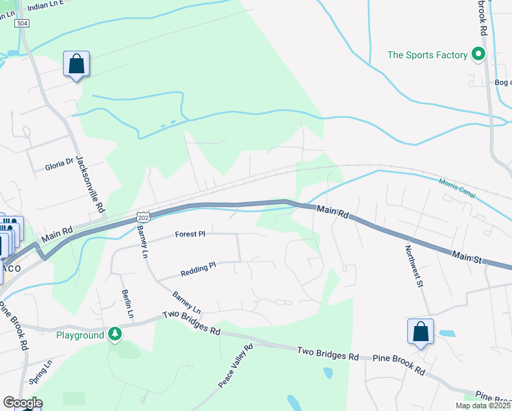 map of restaurants, bars, coffee shops, grocery stores, and more near 817 U.S. 202 in Montville