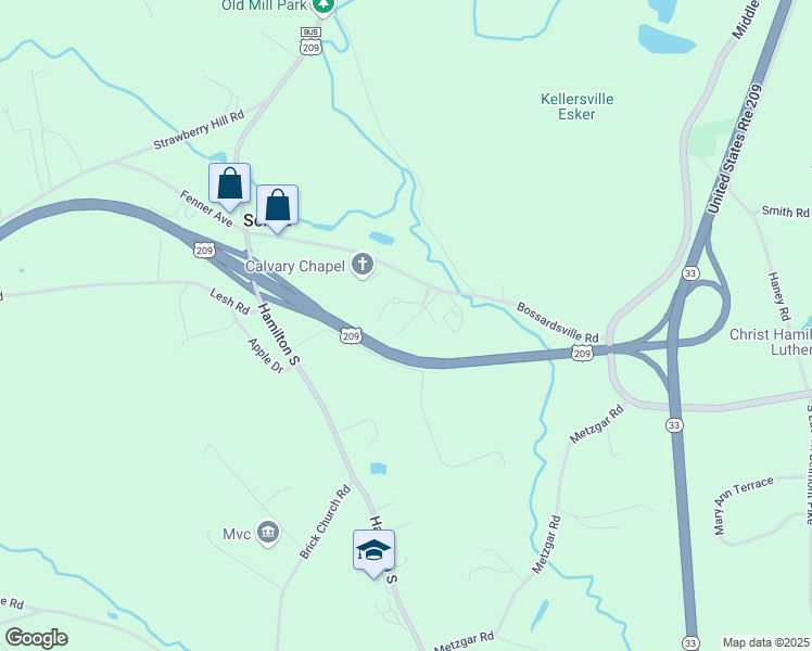 map of restaurants, bars, coffee shops, grocery stores, and more near 137 Garden Court in Sciota