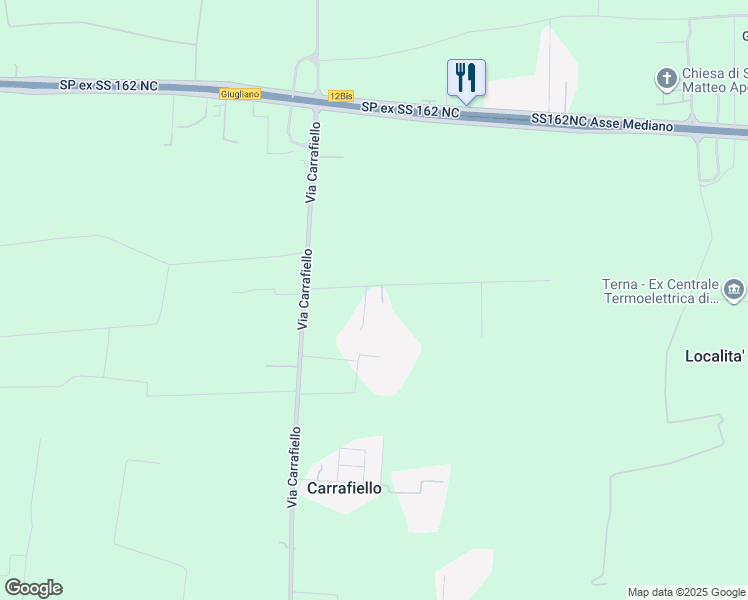 map of restaurants, bars, coffee shops, grocery stores, and more near 9 Via Carrafiello in Varcaturo