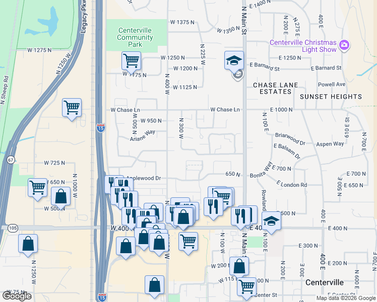 map of restaurants, bars, coffee shops, grocery stores, and more near 783 Pheasantbrook Drive in Centerville