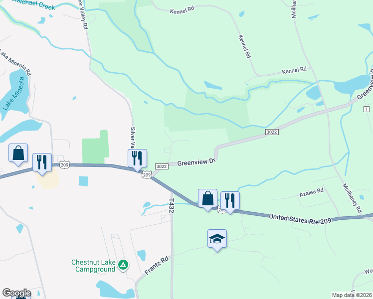 map of restaurants, bars, coffee shops, grocery stores, and more near in Monroe County