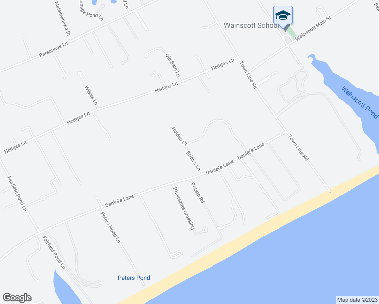 map of restaurants, bars, coffee shops, grocery stores, and more near 176 Ericas Lane in Sagaponack