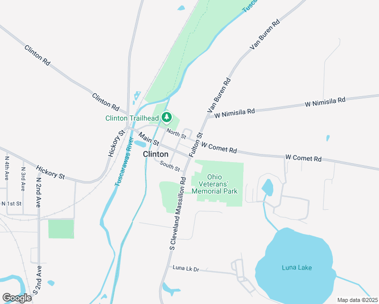 map of restaurants, bars, coffee shops, grocery stores, and more near 7903 Main Street in Clinton