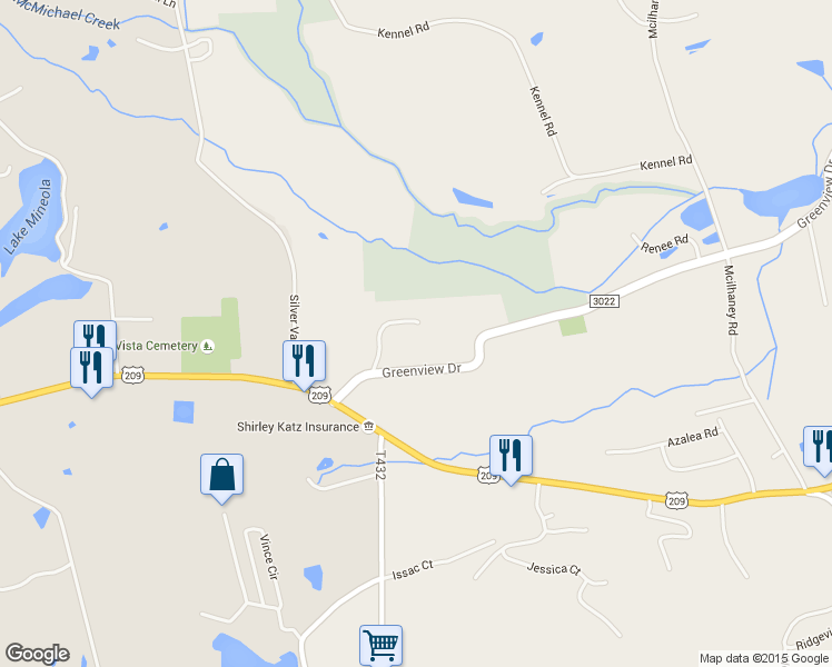 map of restaurants, bars, coffee shops, grocery stores, and more near 236 Lamplight Drive in Effort