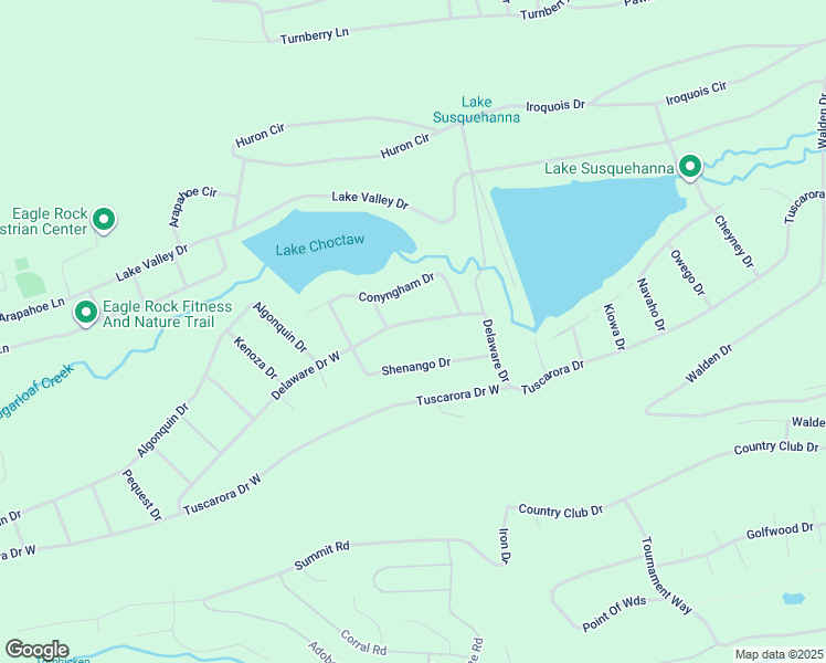 map of restaurants, bars, coffee shops, grocery stores, and more near 15 Delaware Drive West in Hazleton