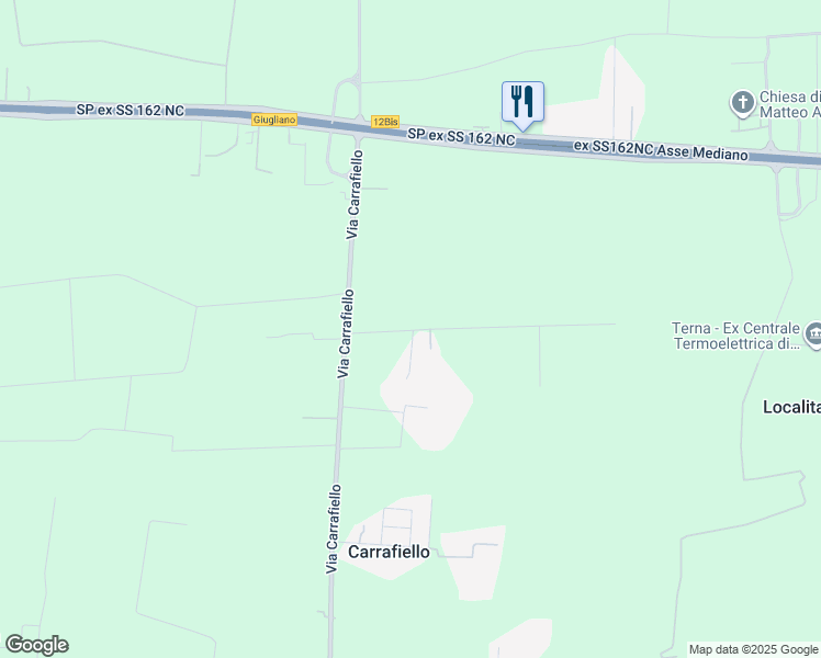map of restaurants, bars, coffee shops, grocery stores, and more near 9 Via Carrafiello in Varcaturo