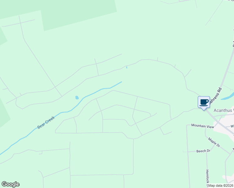map of restaurants, bars, coffee shops, grocery stores, and more near 97 Sparrow Lane in Jim Thorpe
