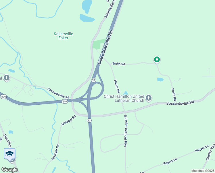 map of restaurants, bars, coffee shops, grocery stores, and more near 509 Haney Road in Stroudsburg